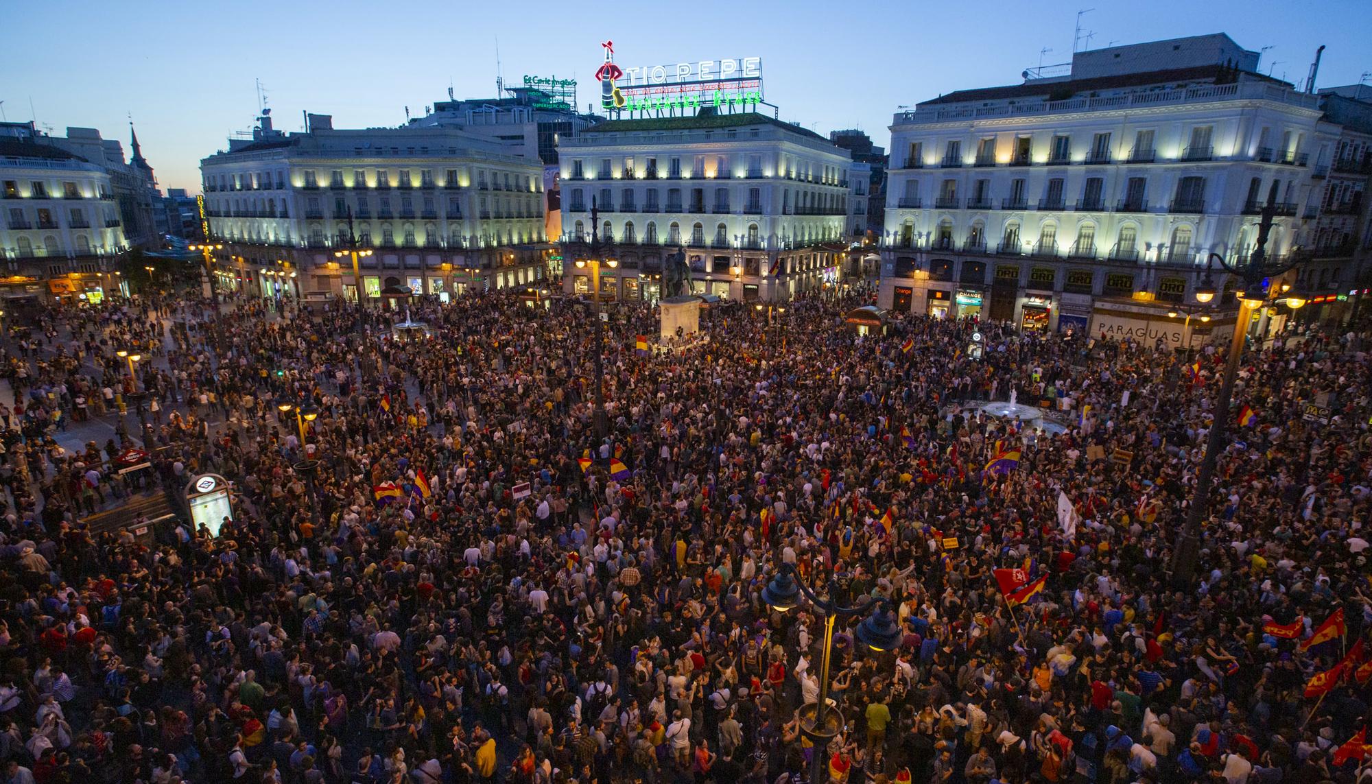 Manifestacion Abdicacion Juan Carlos I