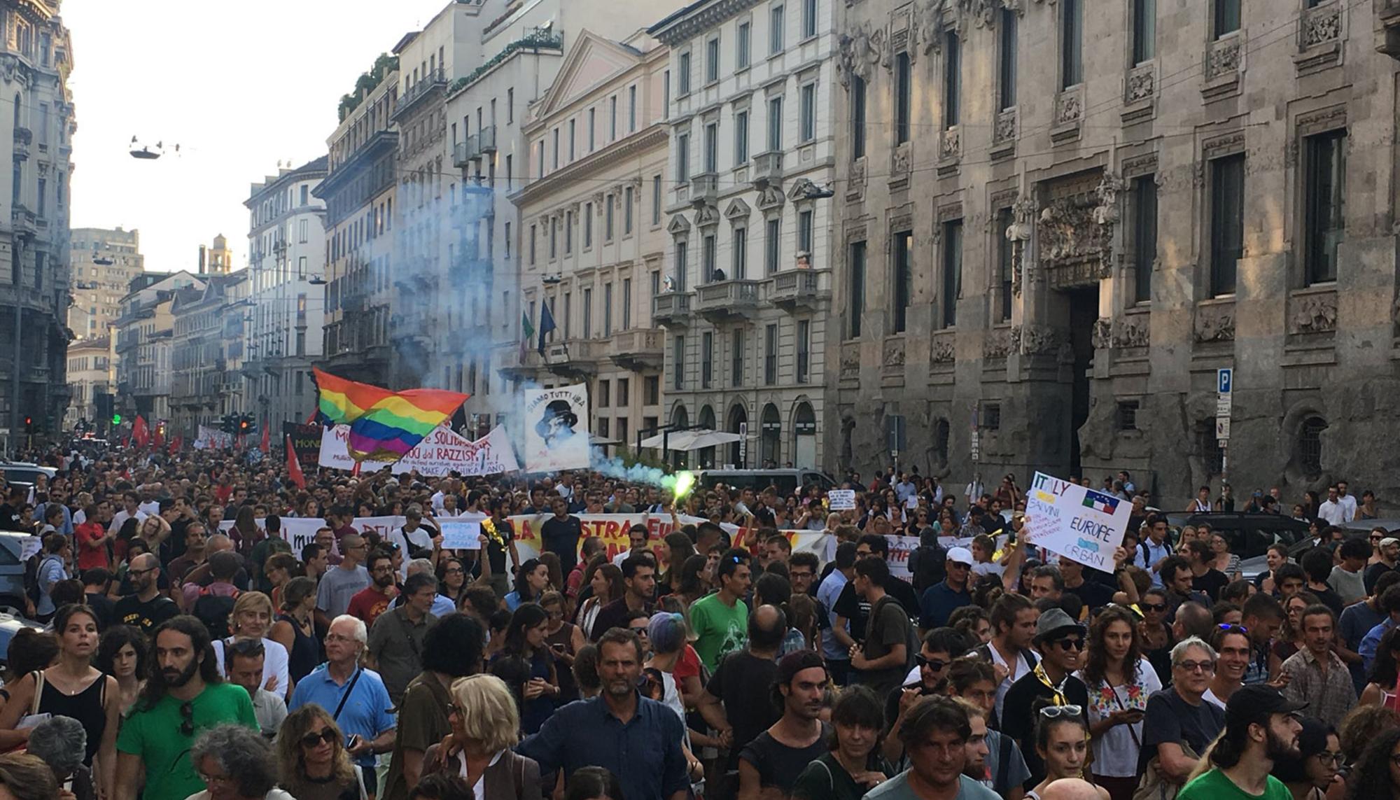 Milán -manifestación antirracista