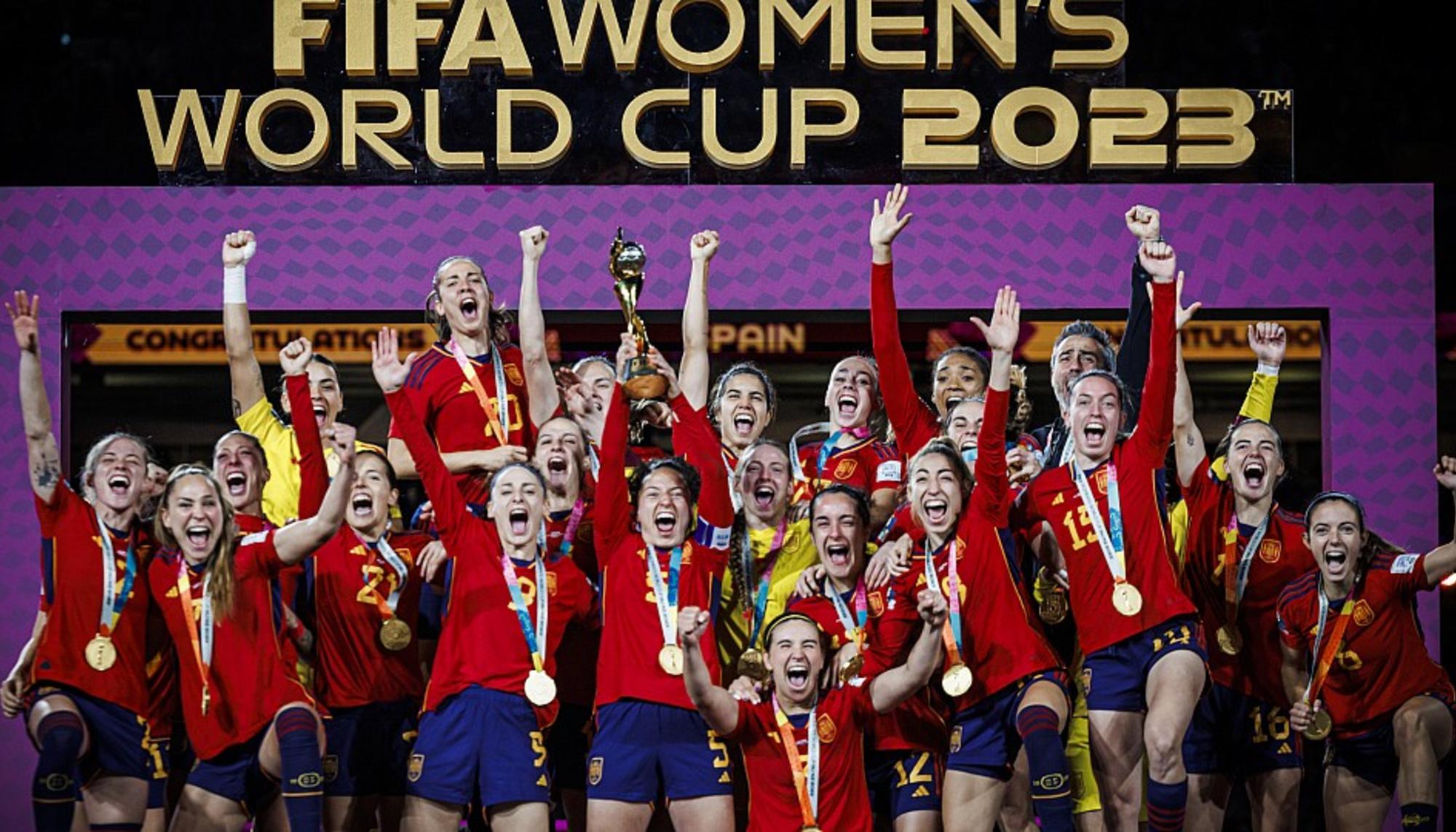 La selección femenina de fútbol celebra la victoria en el Mundial 2023