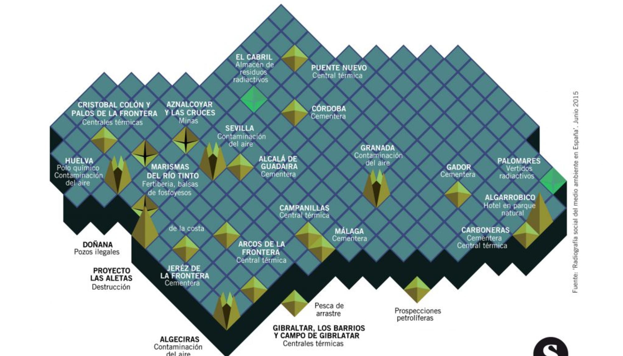 contaminacion andalucia