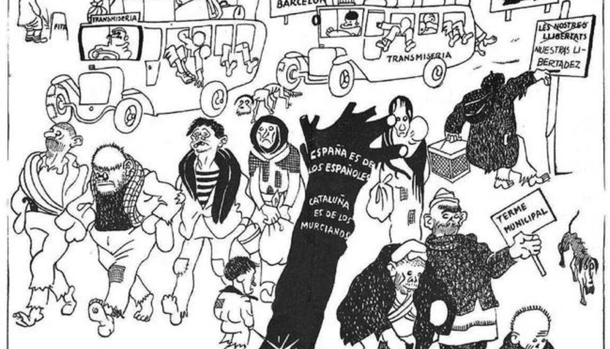 Caricatura contra los murcianos