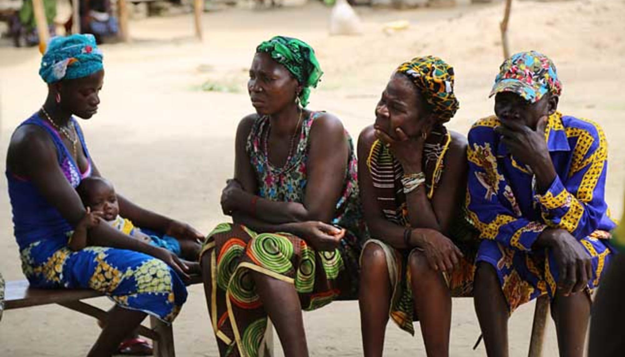 Mujeres en Guinea, el 28 de abril de 2014.