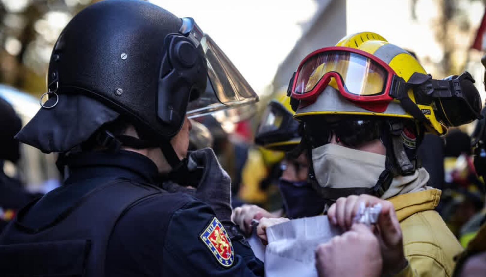 Protesta bomberos forestales tragsa