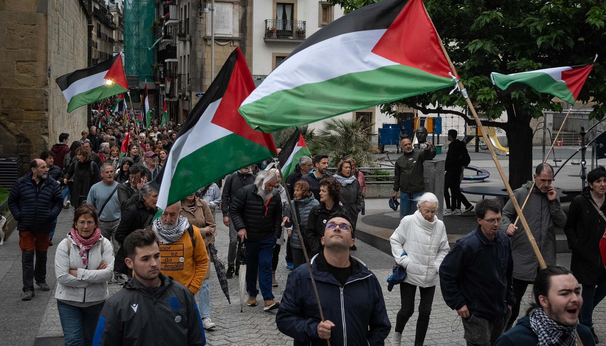 Fotos Palestina manifestación Nakba Donostia - 6