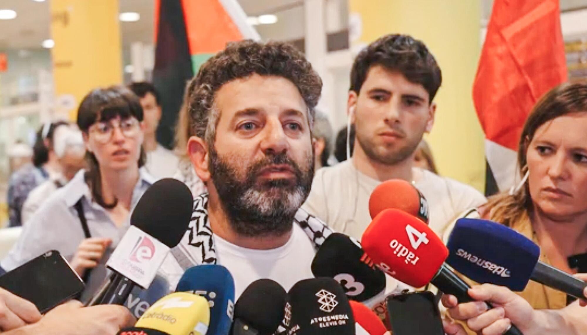 El activista Saif Abukeshek. 