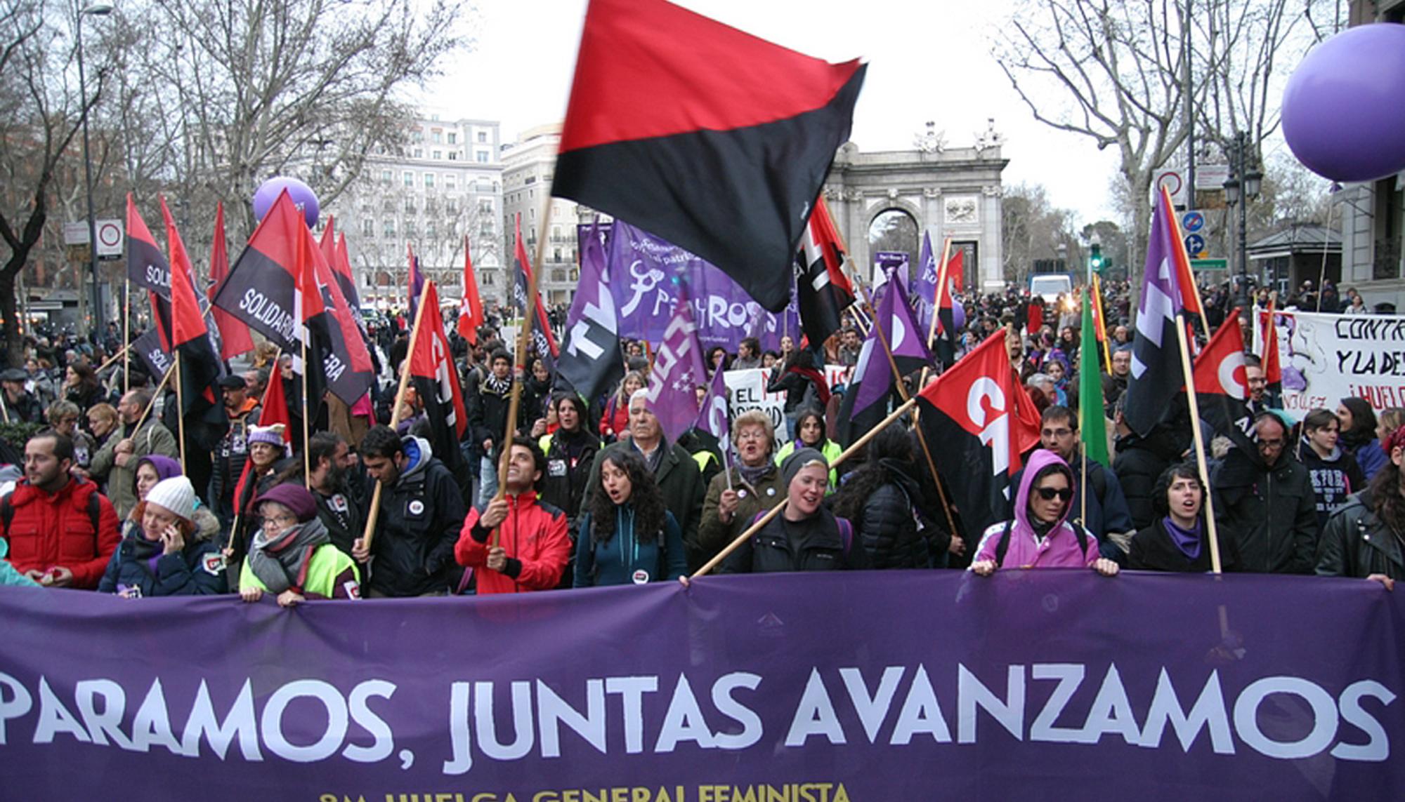Manifestación Madrid 8M 2018 CNT