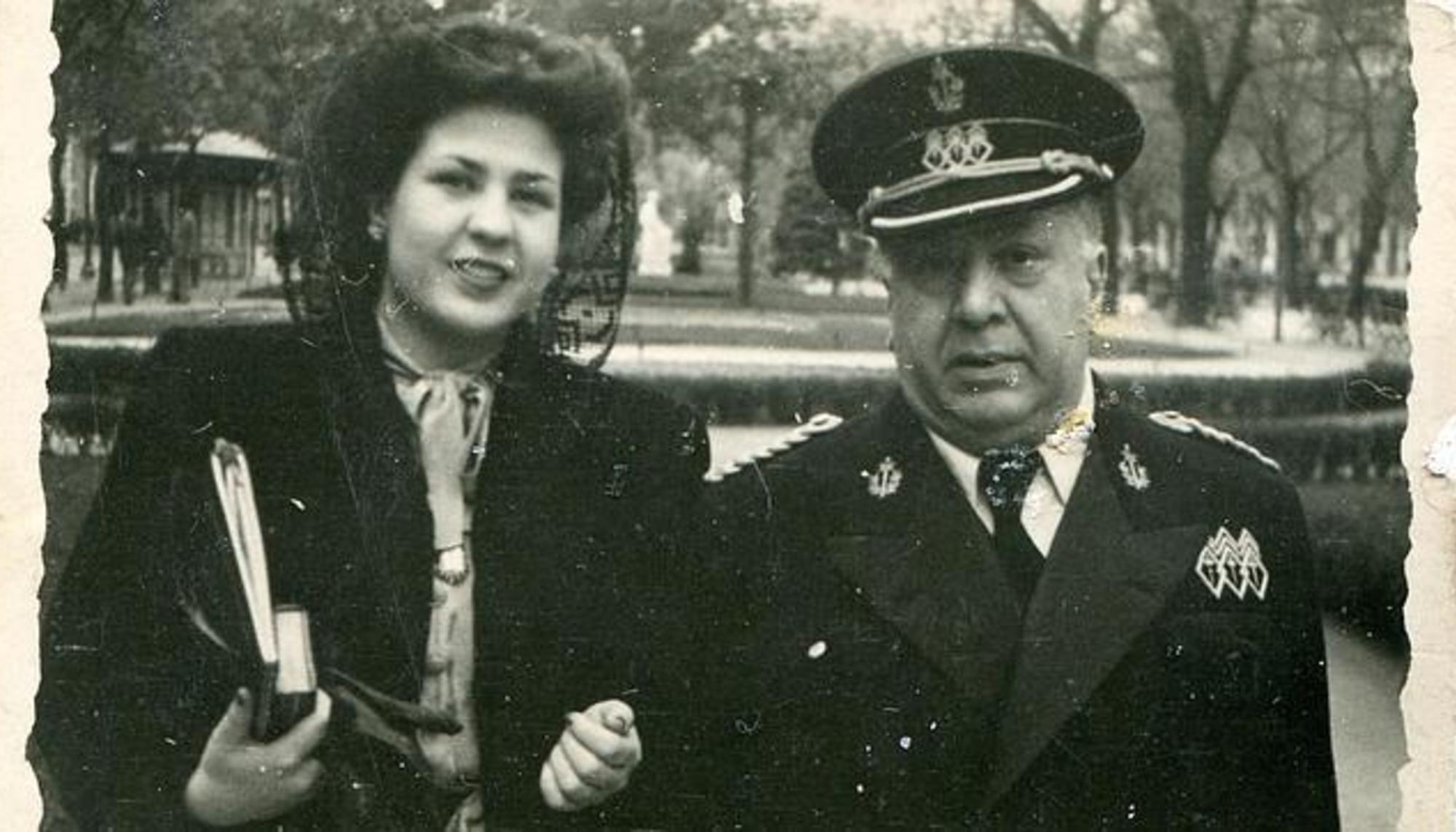 Francisco Machado y su sobrina Leonor