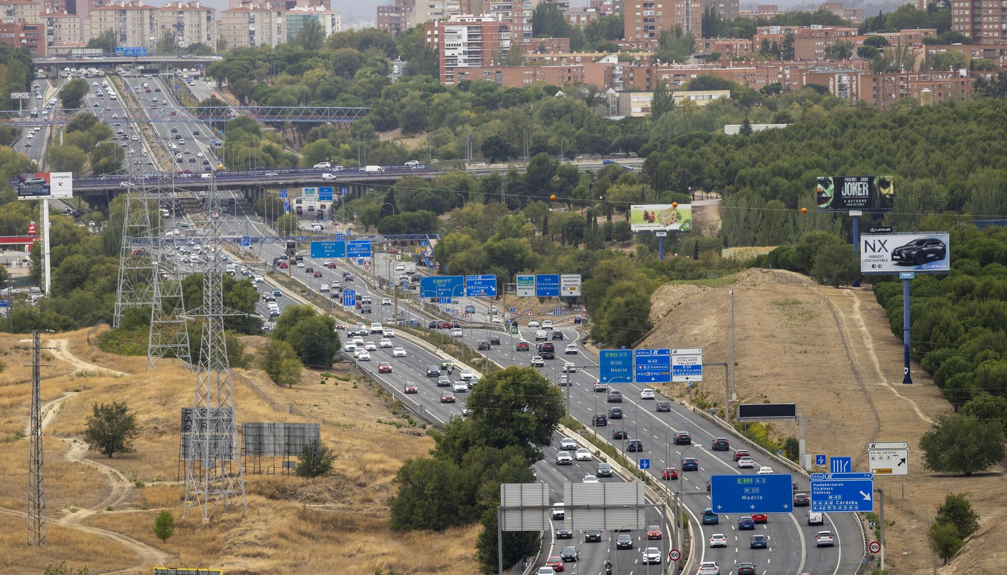 Madrid desde el Cerro Almodovar - 8 Autovía A3