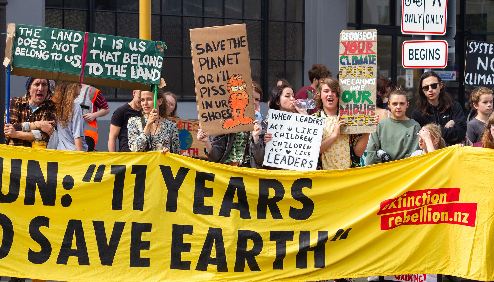 Huelga global climática en Auckland, Nueva Zelanda