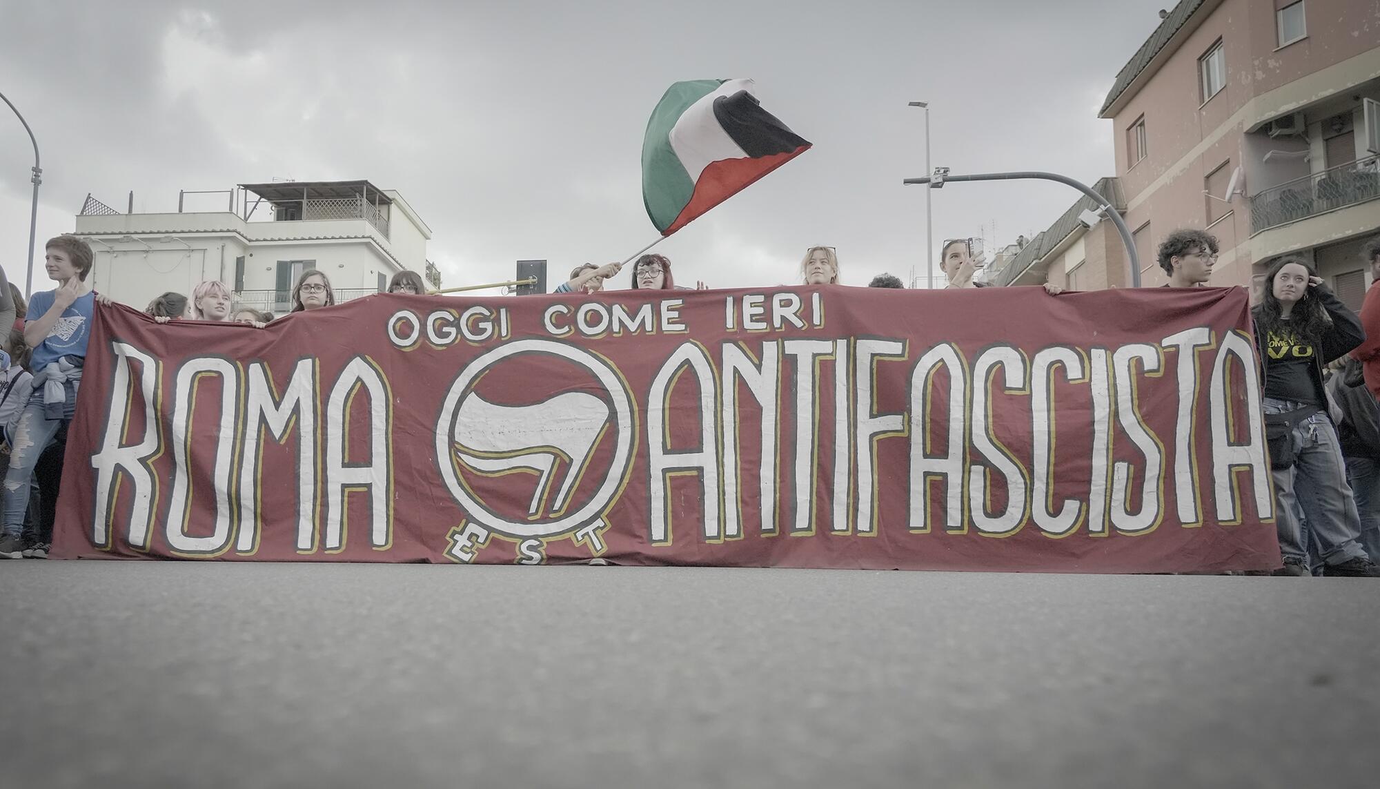 Manifestación antifascista en Roma - 11