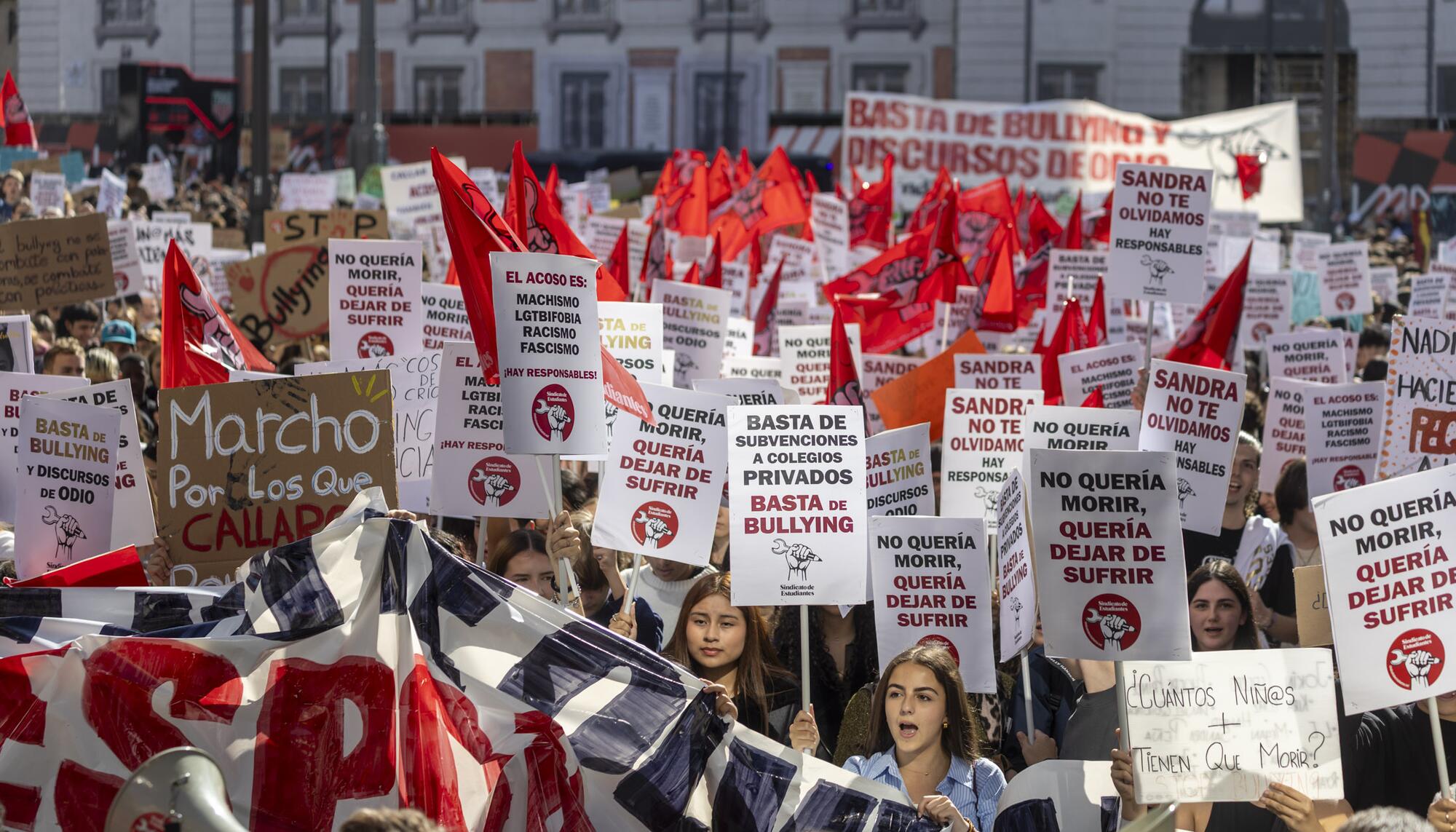 Manifestación  Acoso escolar justicia para Sandra - 2