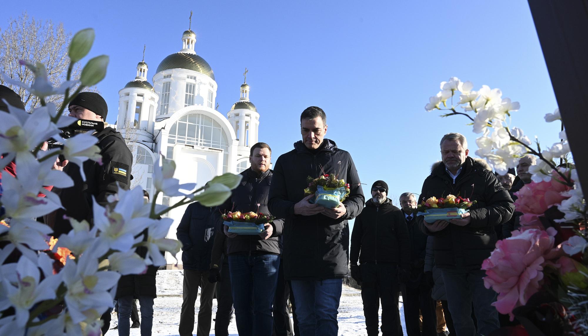Visita de Pedro Sánchez al Parlamento ucraniano.  3