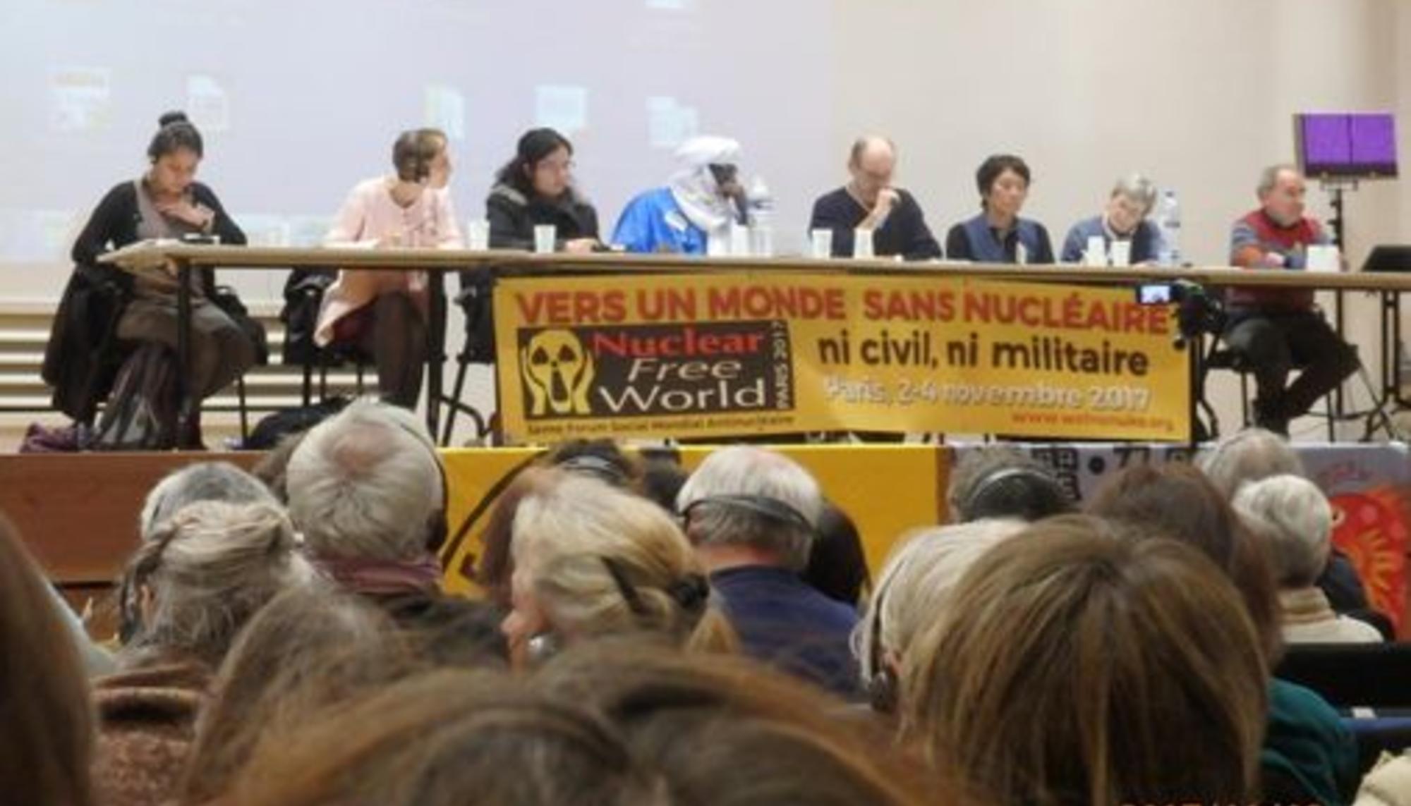 Apertura del Foro Socia Mundial Antinuclear en Francia, noviembre de 2017