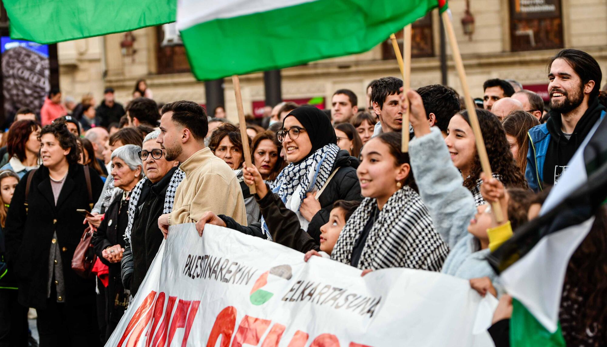 Movilización de Palestinarekin Elkartasuna en Bilbao - 1