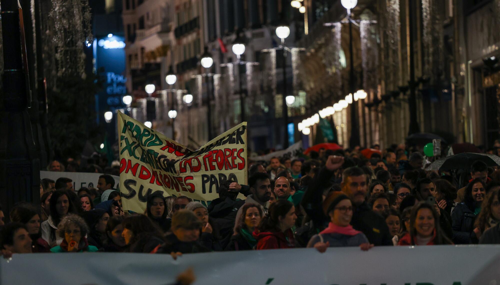 Manifestación del profesorado Huelga 29 Octubre - 2