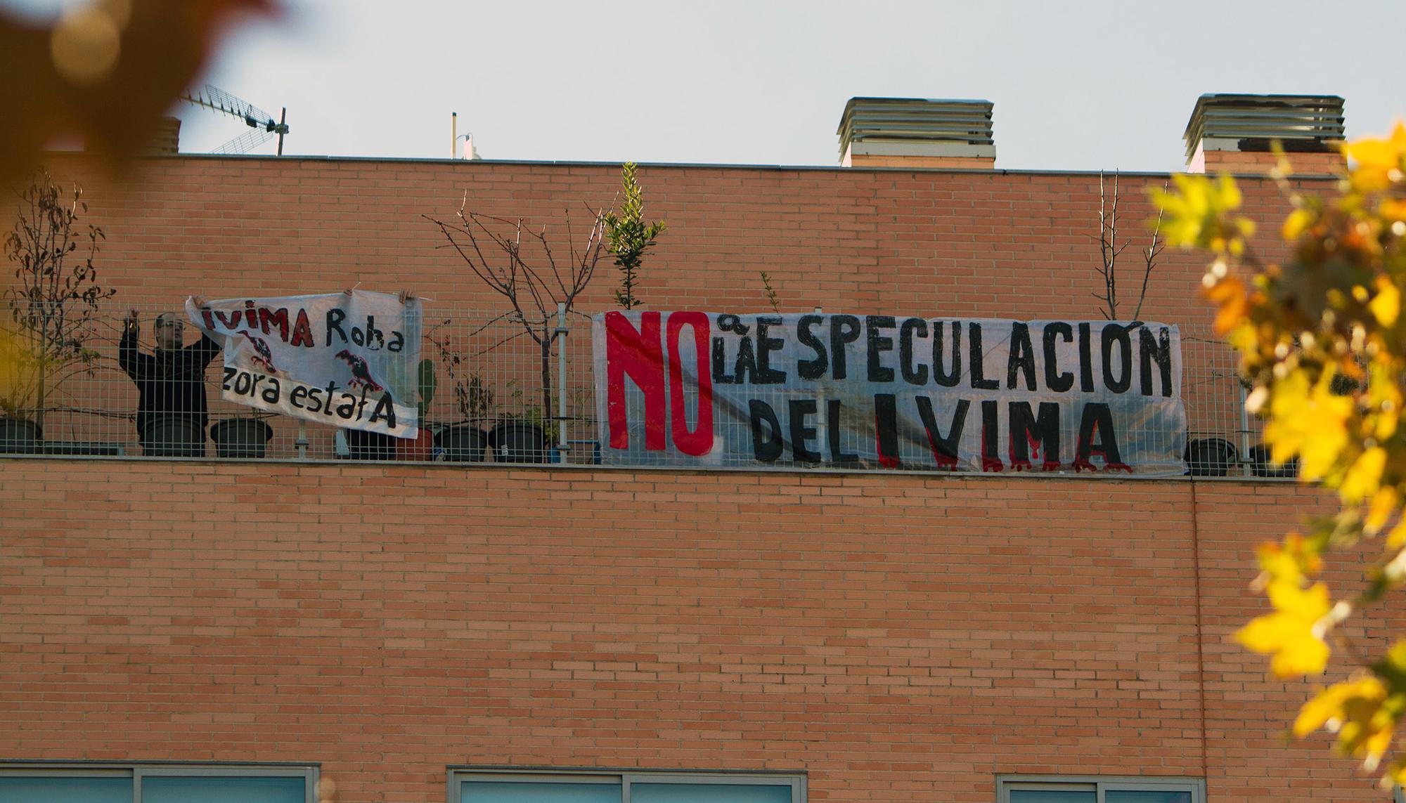 Protesta contra el IVIMA en el barrio de La Ventilla