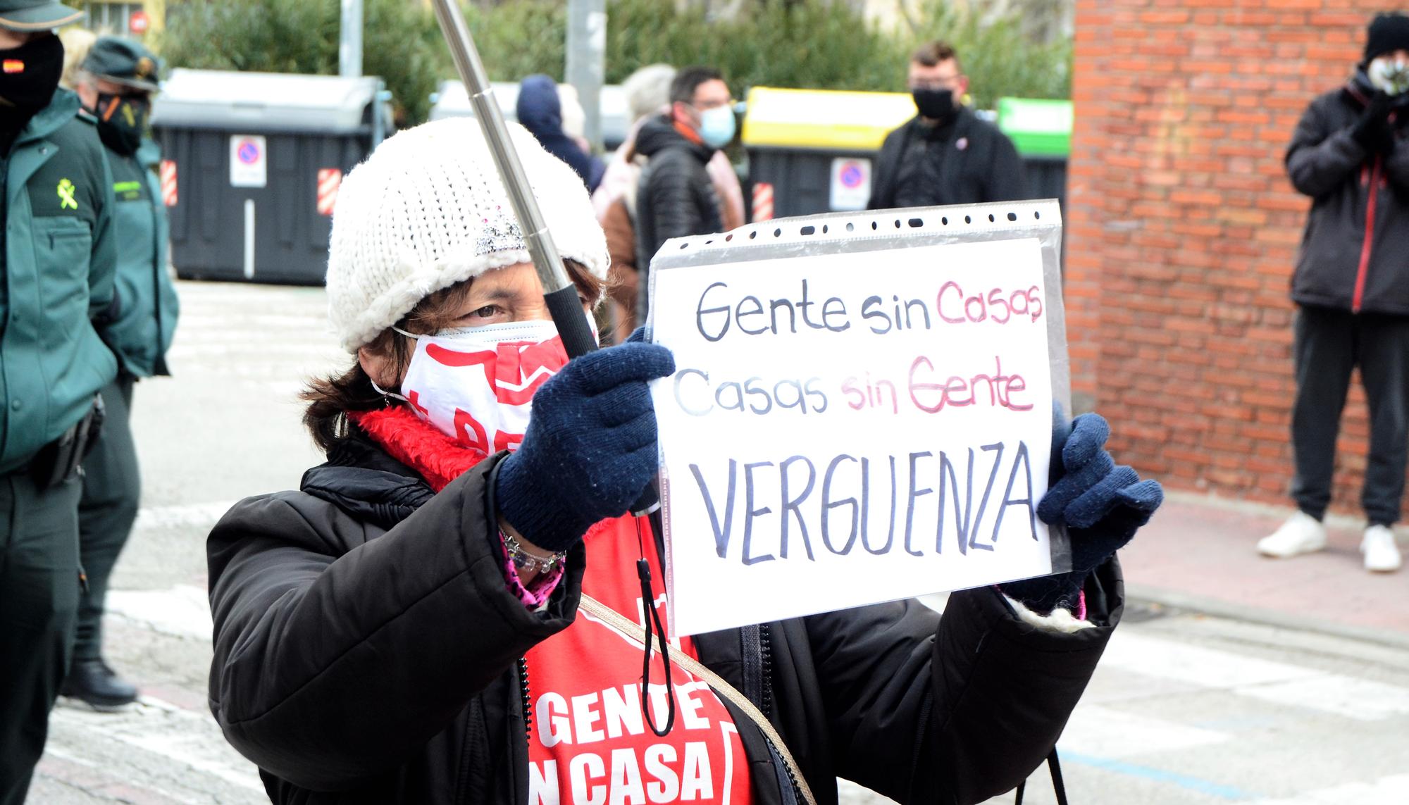 Protesta en Villalba por muerte de persona sin hogar 2