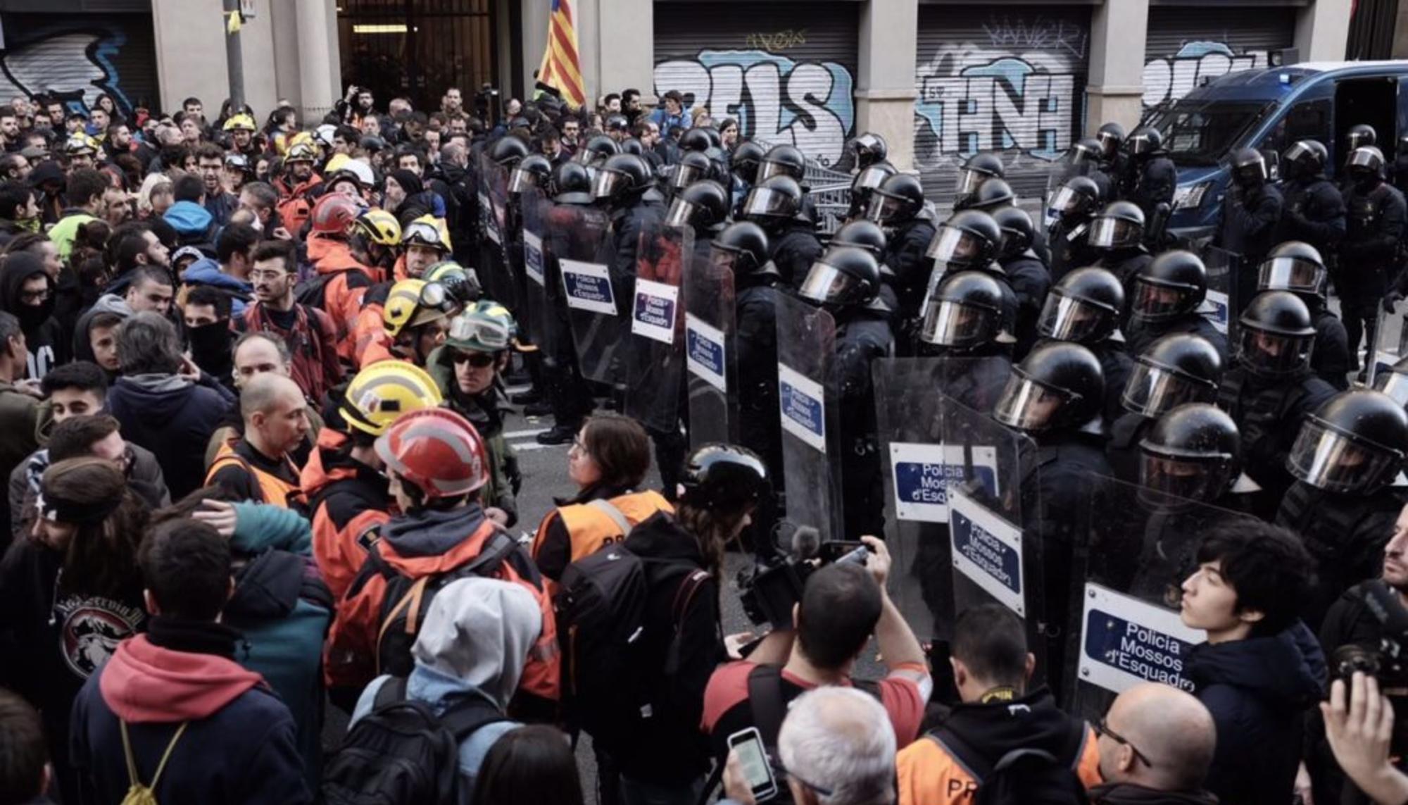 Protestas Consejo de Ministros Barcelona