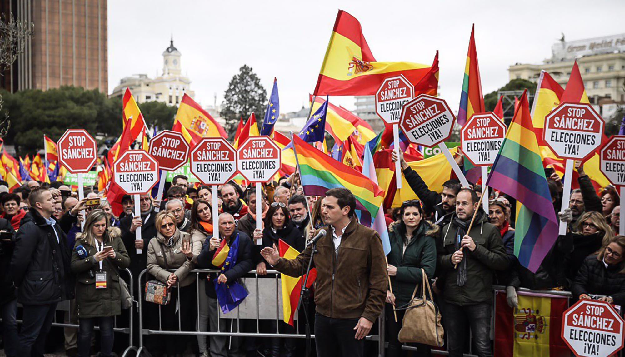 Manifestacion unidad España Ciudadanos