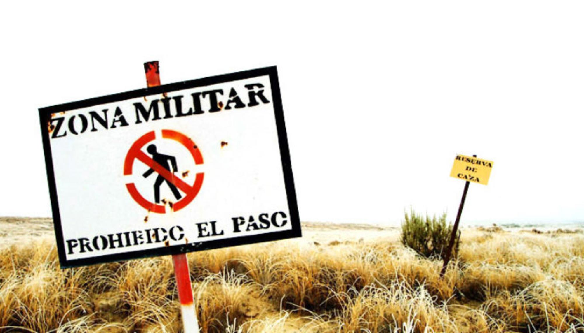 Zona militar: prohibido el paso