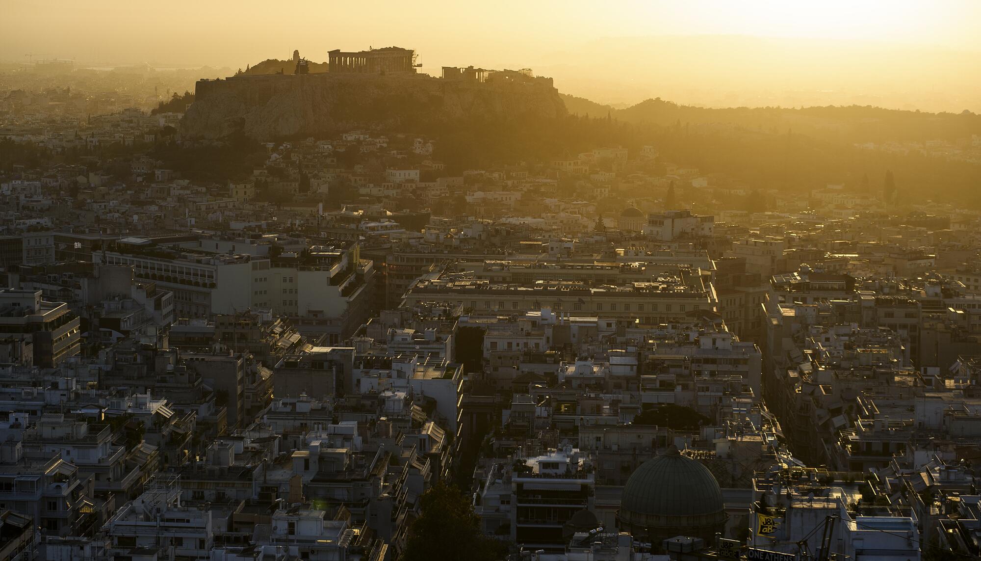 Atenas atardecer