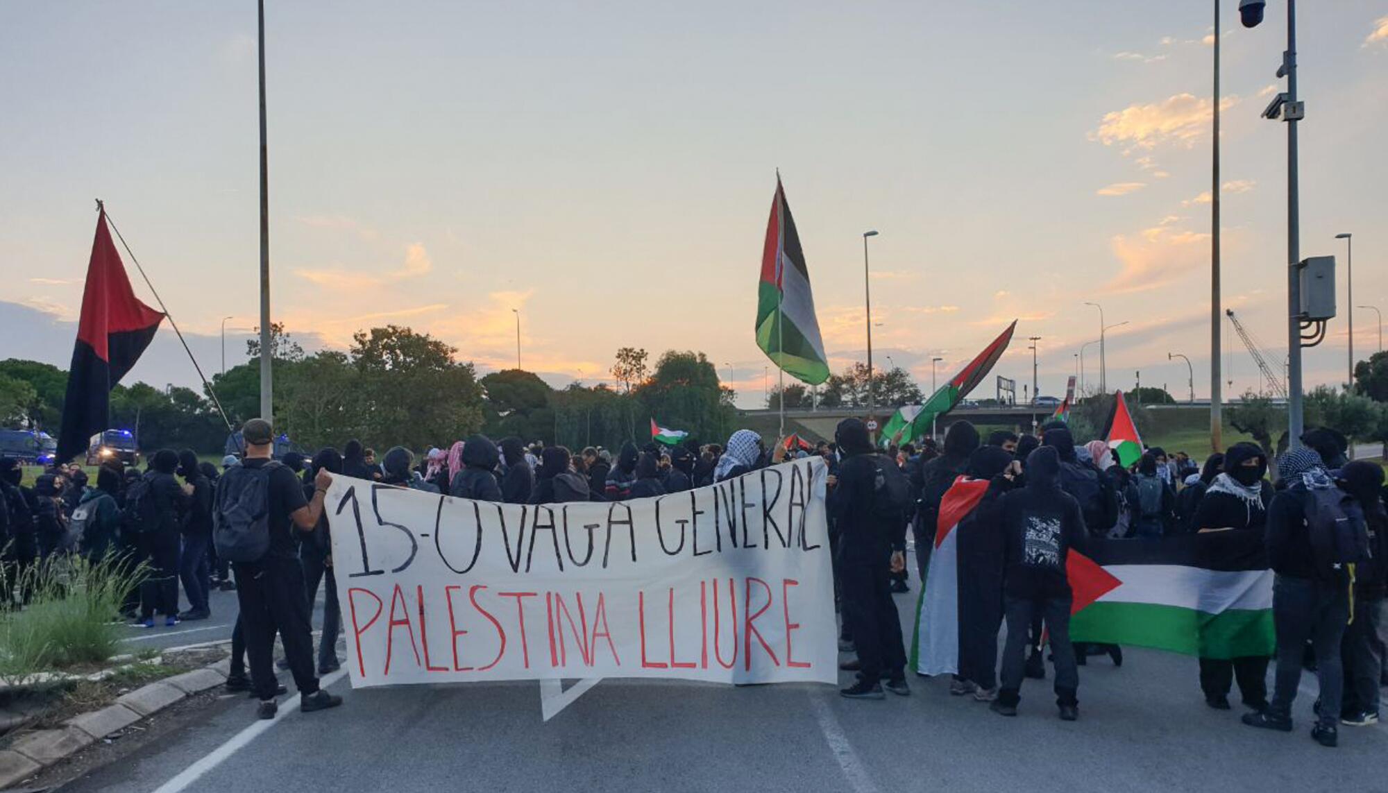 Piquete BCN palestina 2