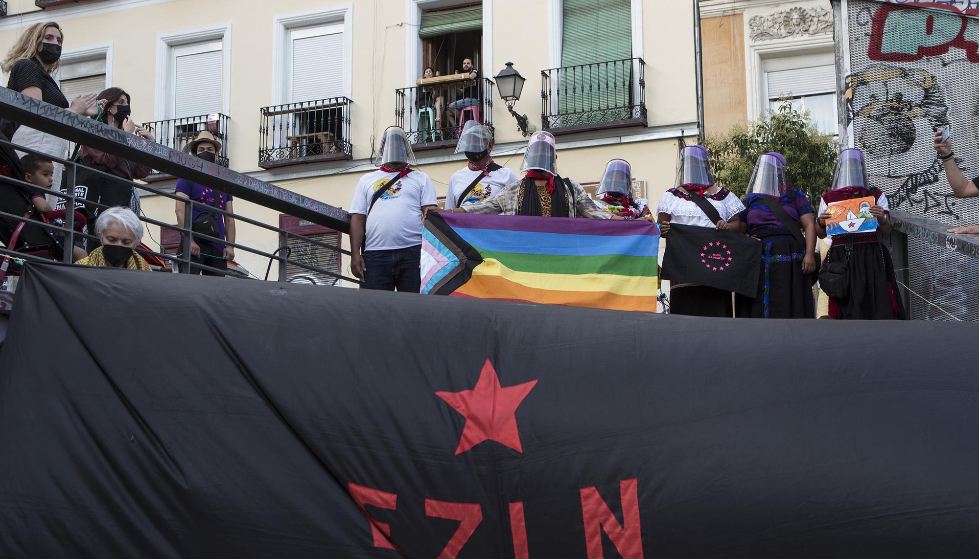 Bienvenida en Madrid al escuadrón 421 del EZLN - 14