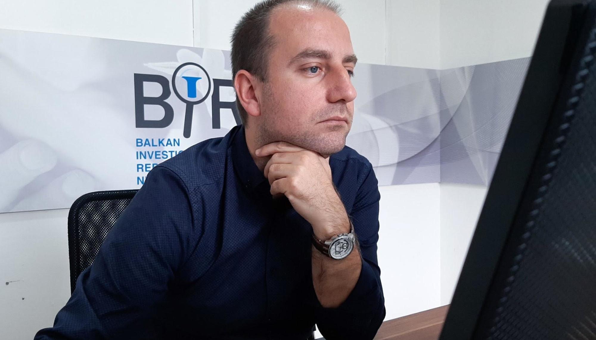 Semir Mujkić, editor jefe del Balkan Investigative Reporting Network en Bosnia.