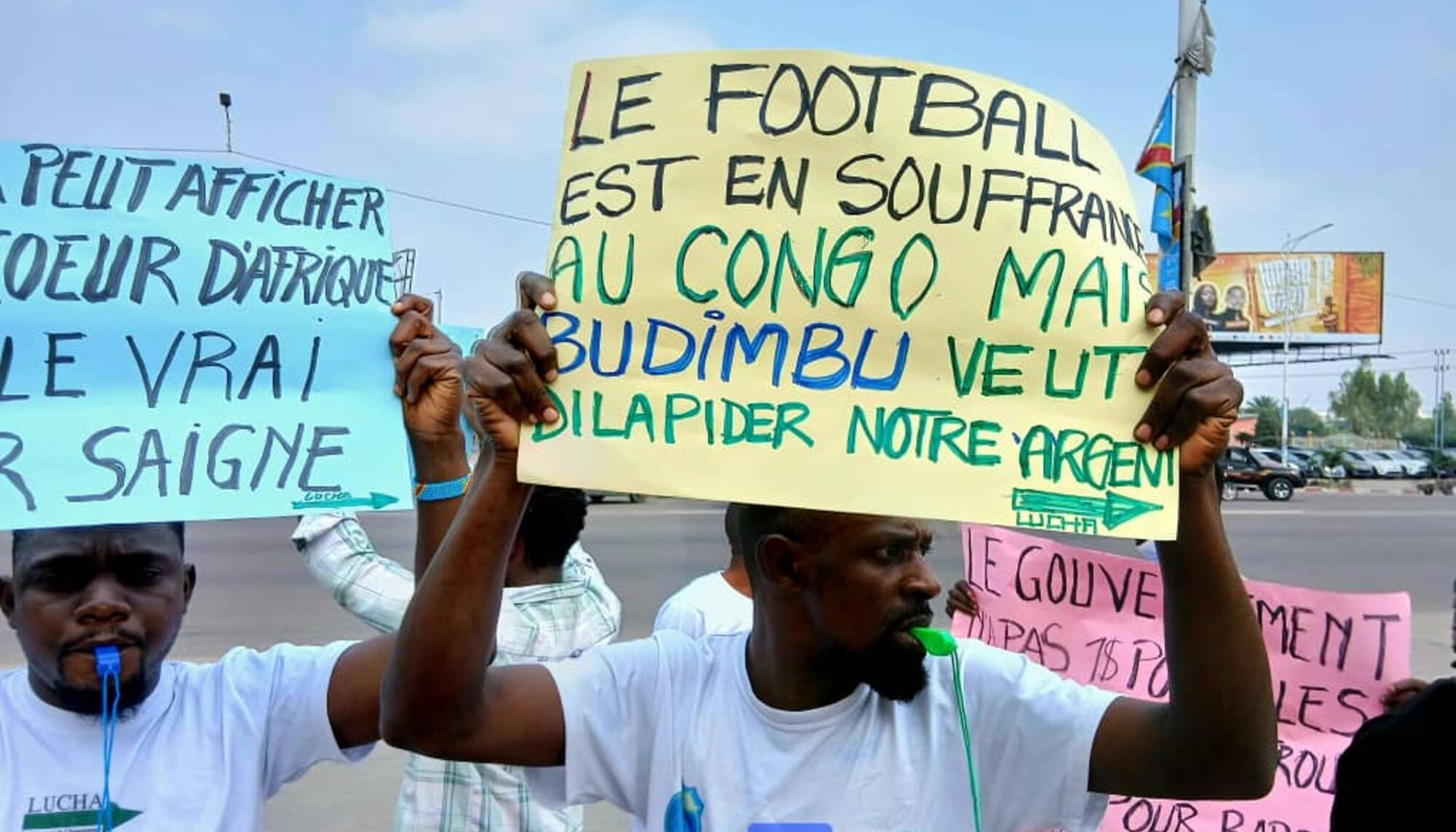 Congo FC Barcelona protesta