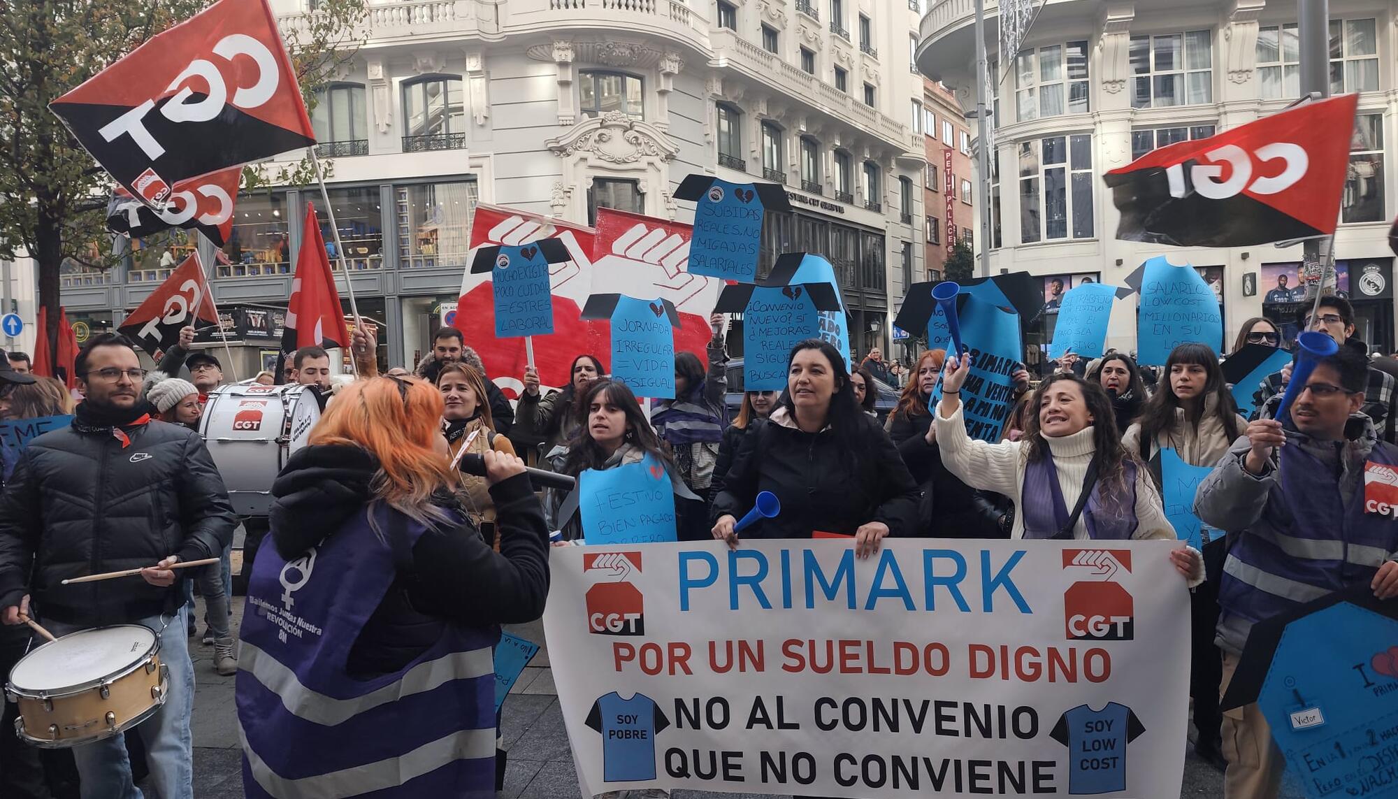 Concentraciones de trabajadoras de Primark en Madrid 2