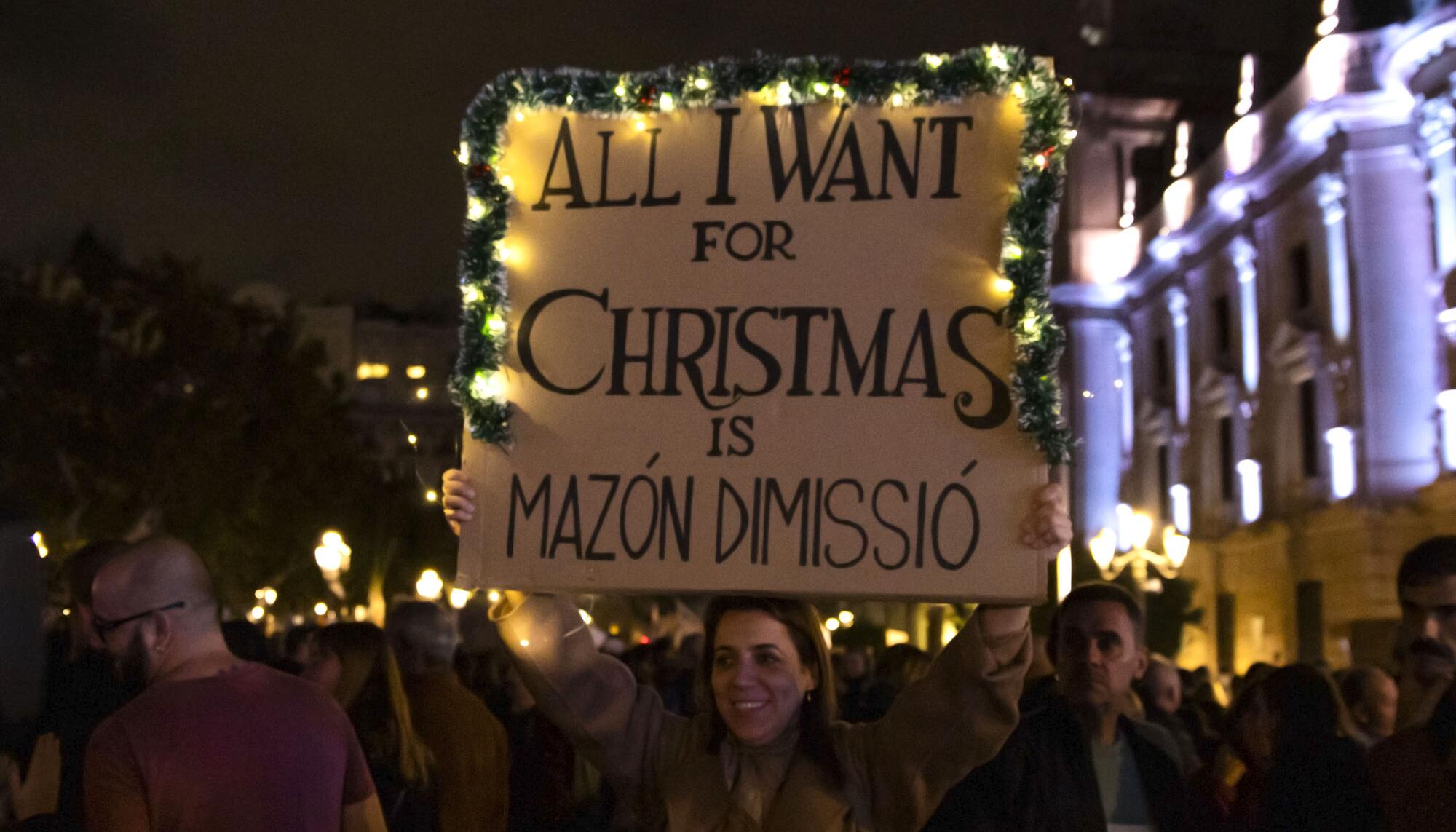 Manifestación multitudinaria del 30 de noviembre para pedir la dimisión del president Carlos Mazón.