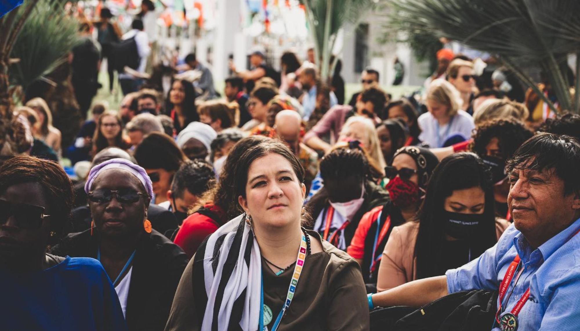 Movilizaciones durante la cumbre del clima en Egipto. Foto: Sami Dellah (de TUAC/UFCW) (4)
