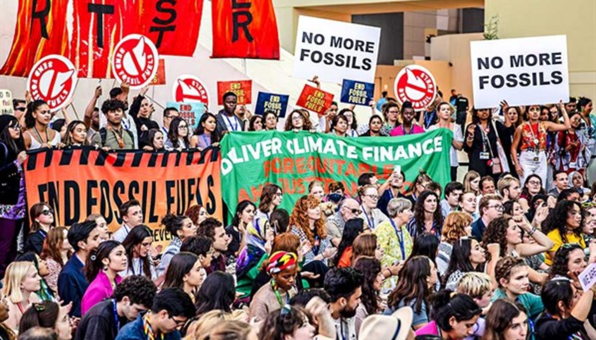 COP 28 Protestas X