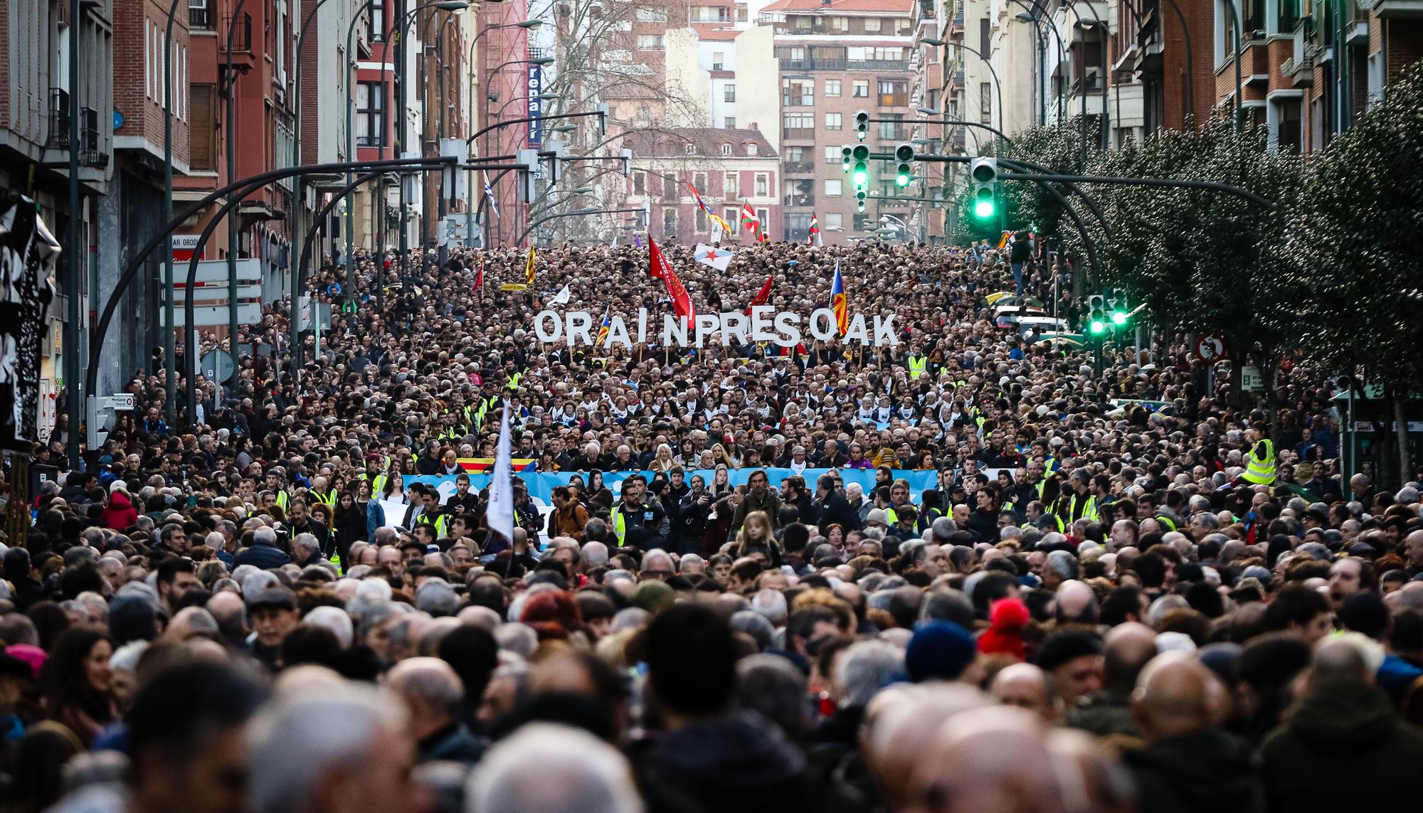 Manifestación presos Bilbao 2020