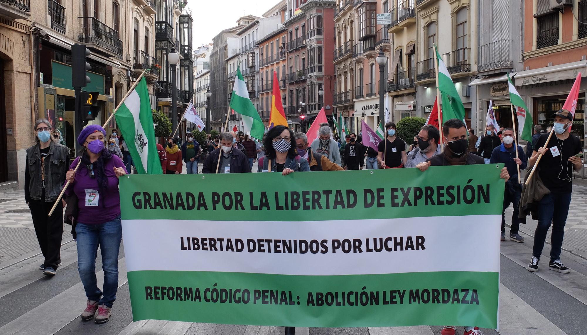 Mani libertad expresión Granada abril 2021
