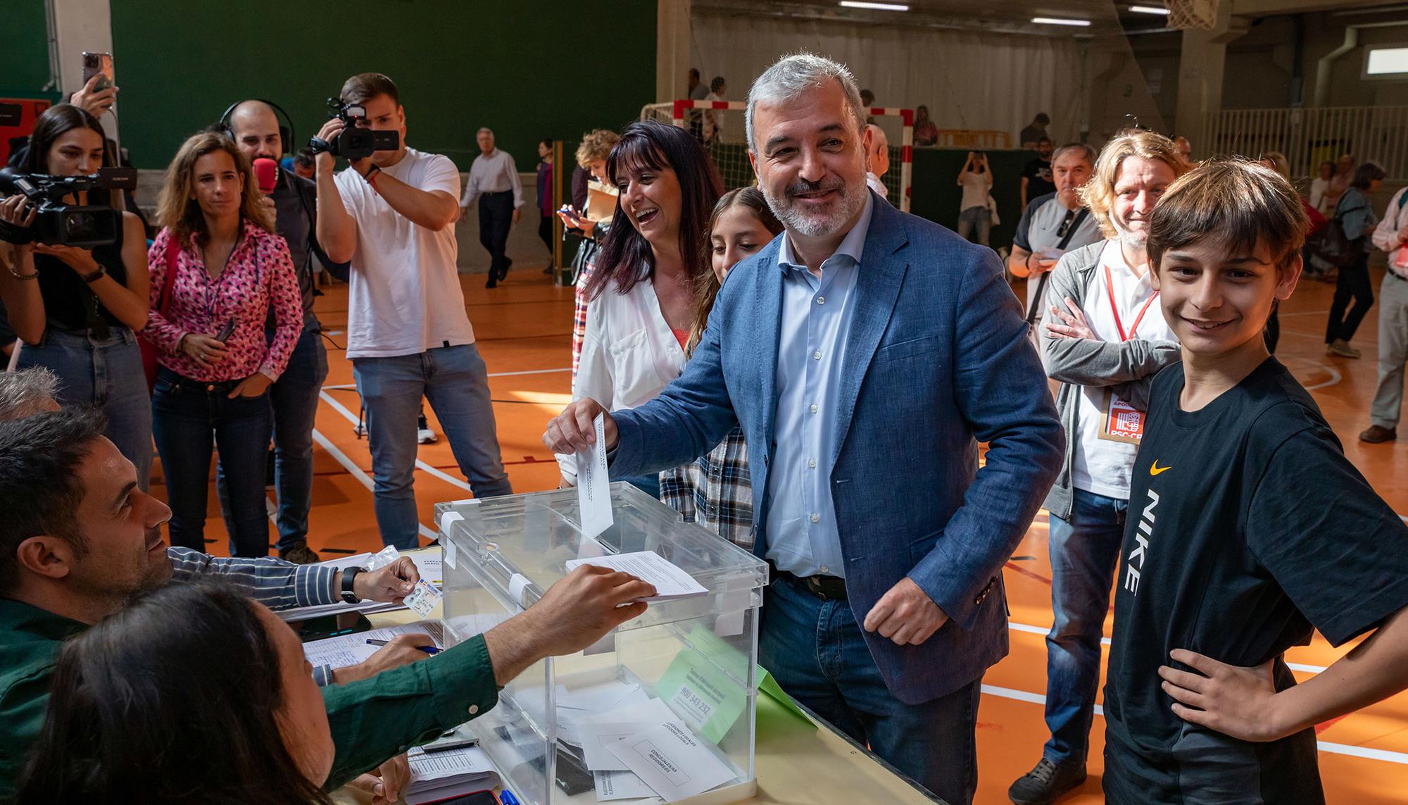 Voto elecciones municipales Jaume Collboni 1