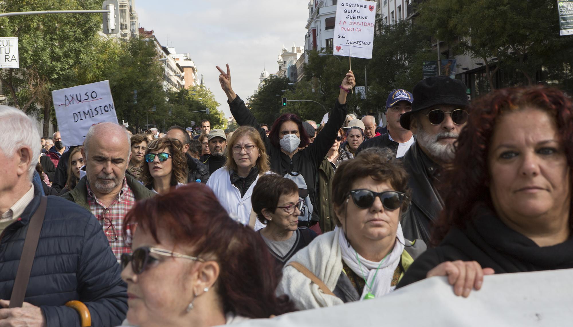 Manifestación por la sanidad pública en Madrid, columna Este - 5
