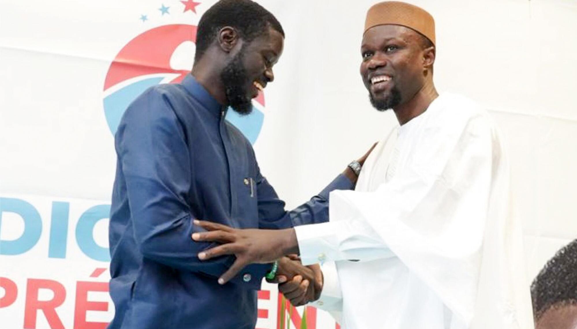 Bassirou Diomaye Faye y Ousmane Sonko.