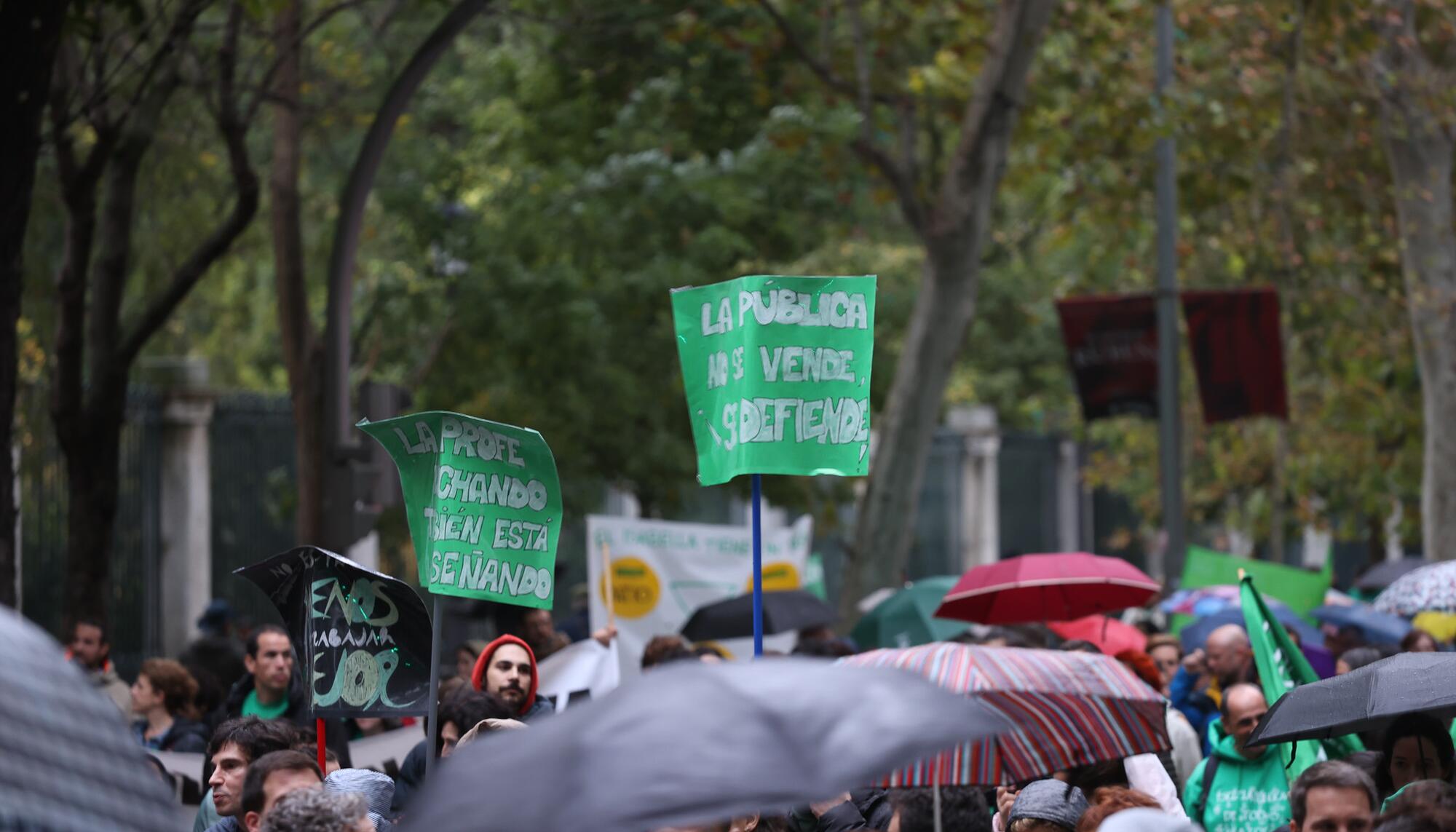 Manifestación del profesorado Huelga 29 Octubre - 9