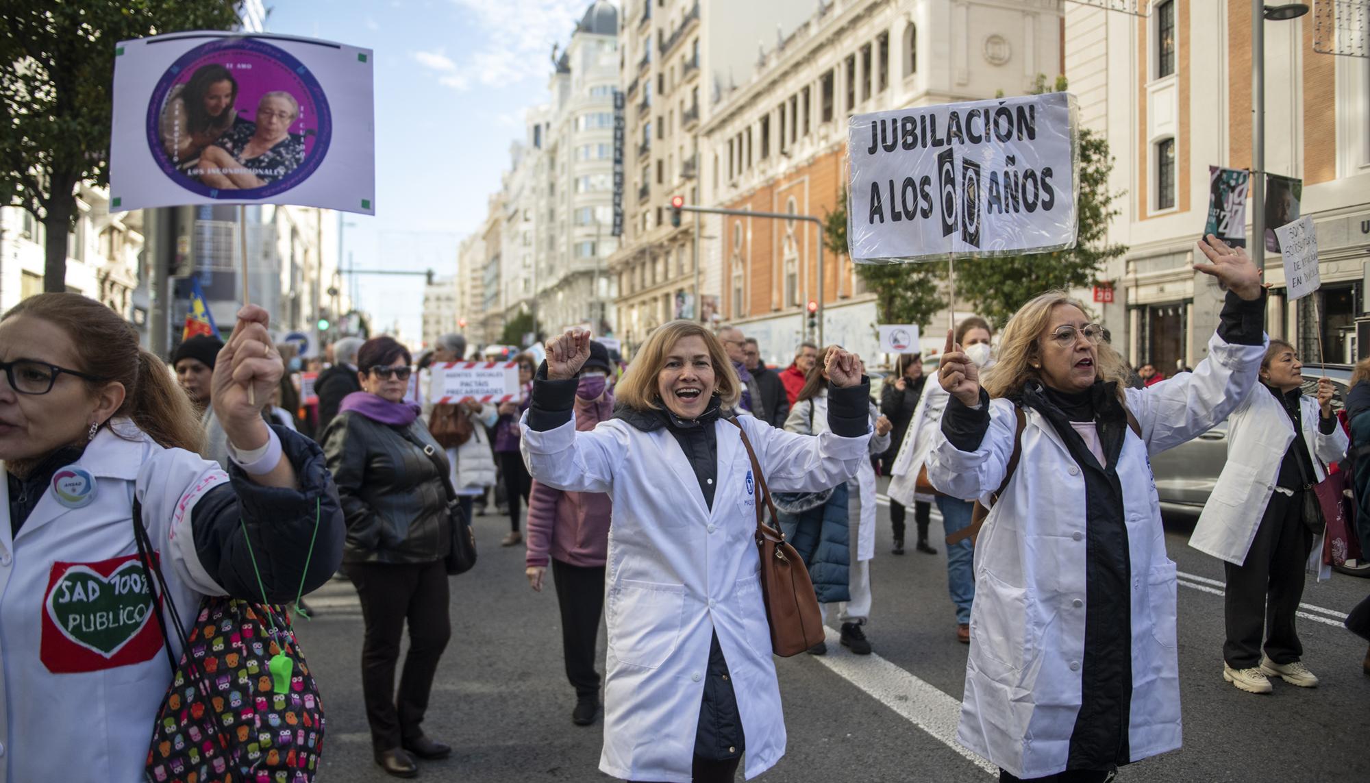 Manifestación SAD Madrid atención domiciliaria - 3