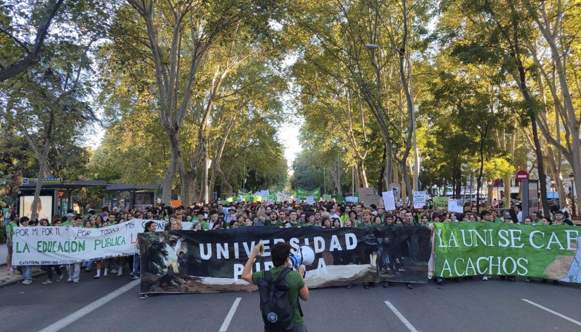 Manifestación universitarios