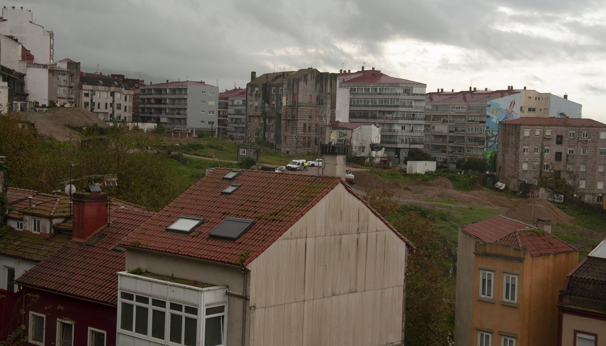 Desprendemento de terra nunha urbanización de luxo en Vigo. - 14