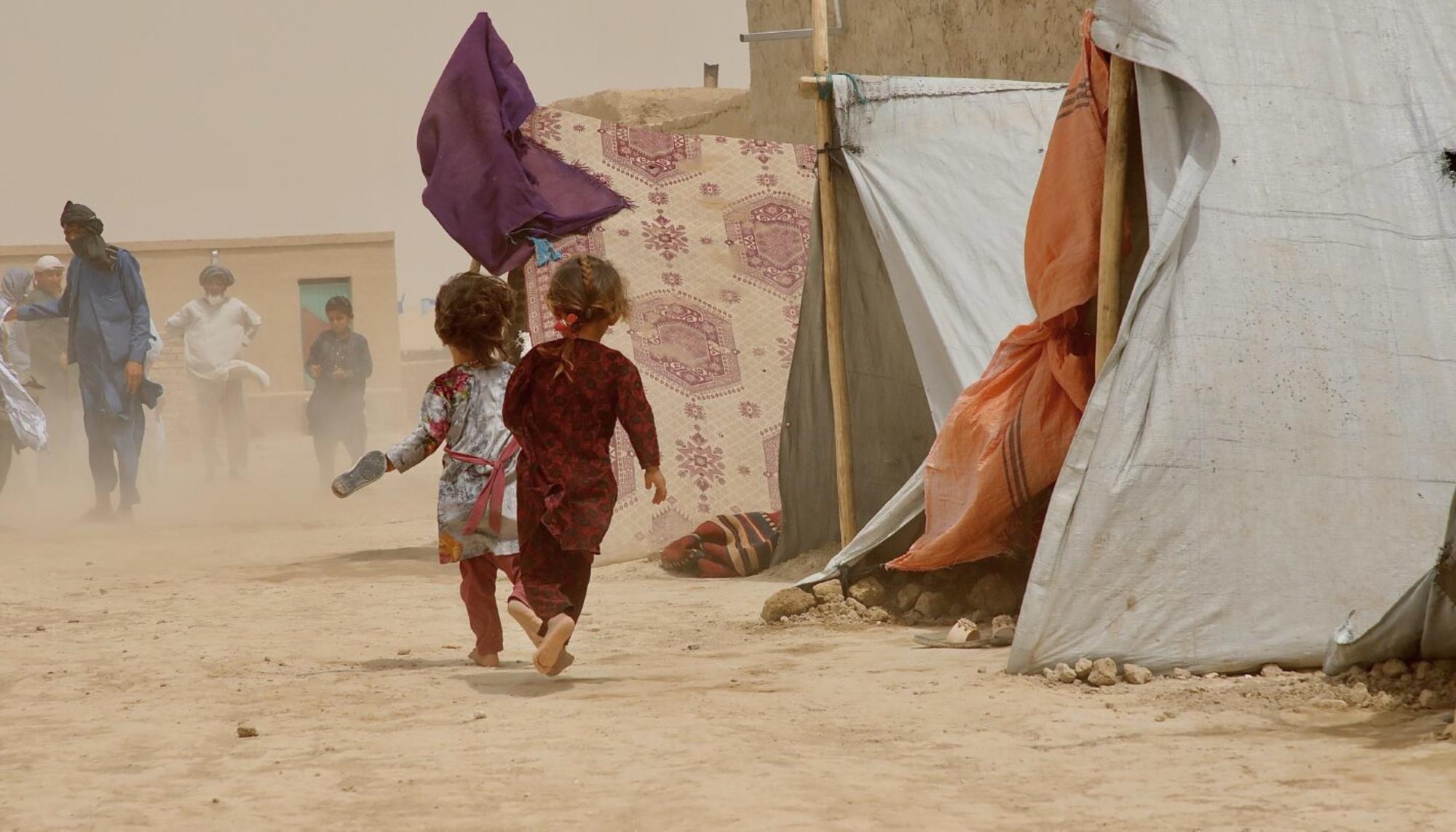 campo de refugiados e Afganistán
