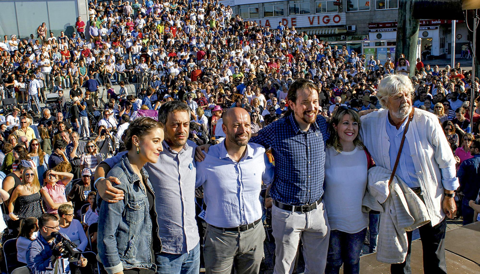 Imaxe de arquivo de En Marea durante a campaña en Galicia