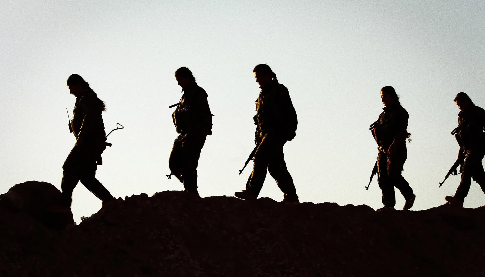 Milicianas de la YPJ kurdas 2