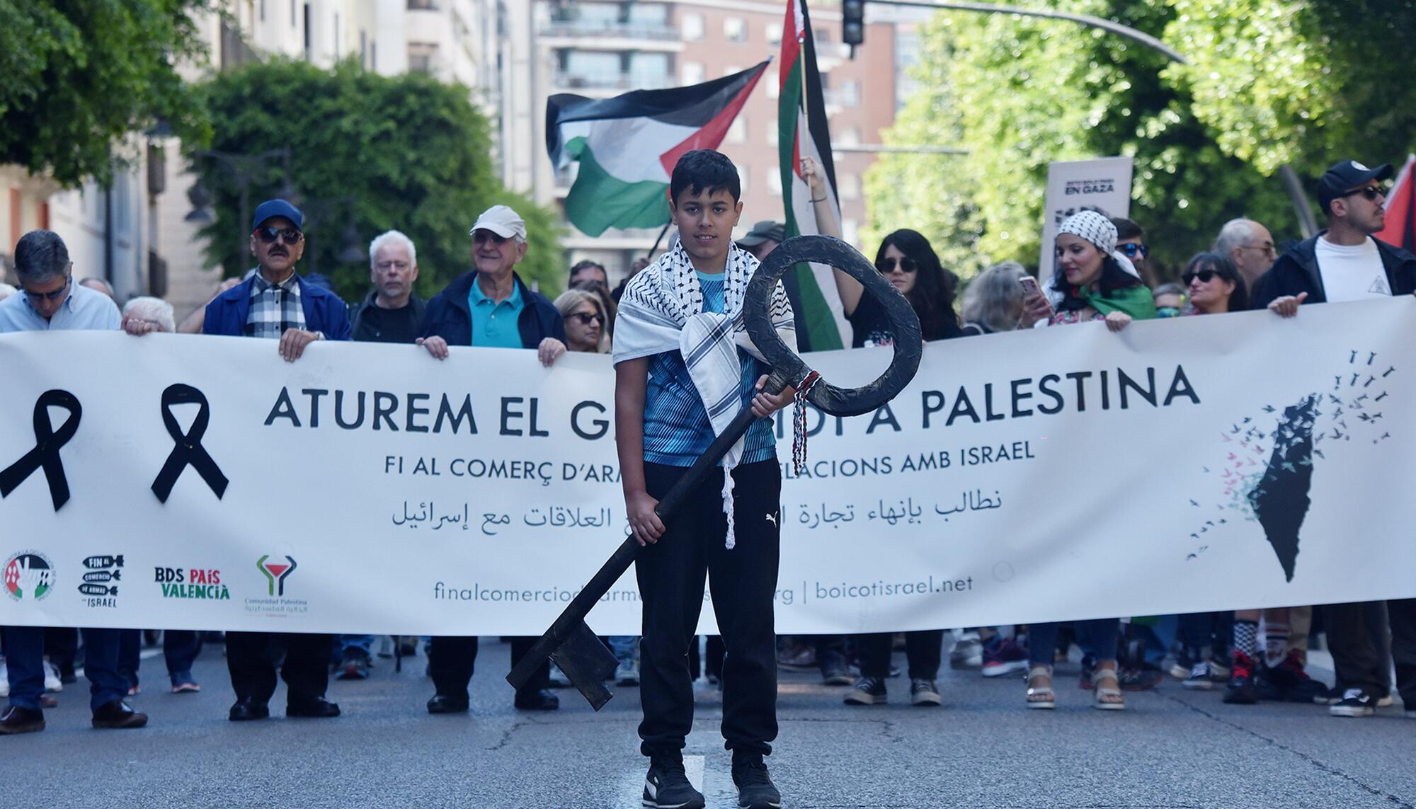 Manifestaciones País Valenciá solidaridad con Palestina 20-21 abril  - 10