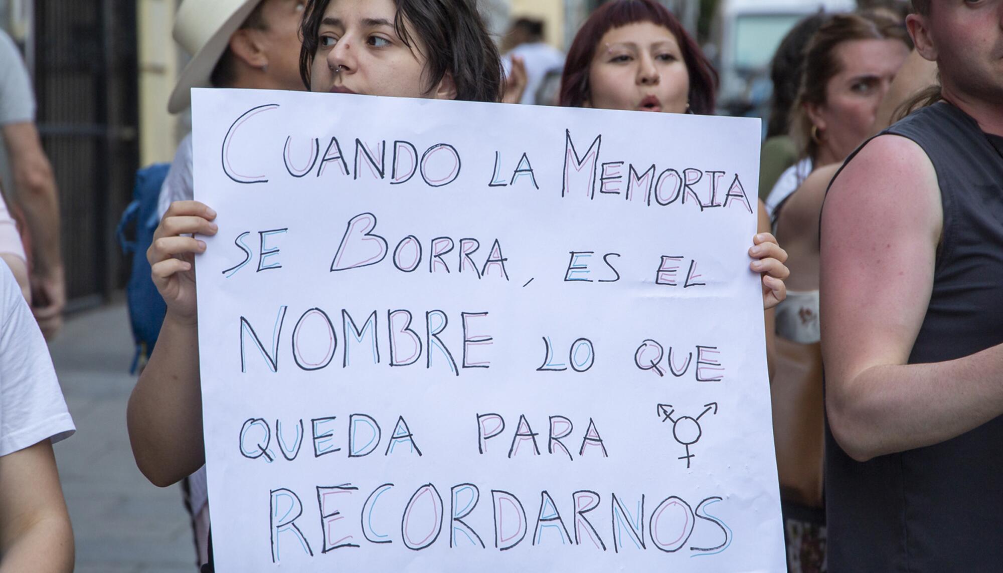 Concentración Derechos Trans fallecidas Ministerio - 5