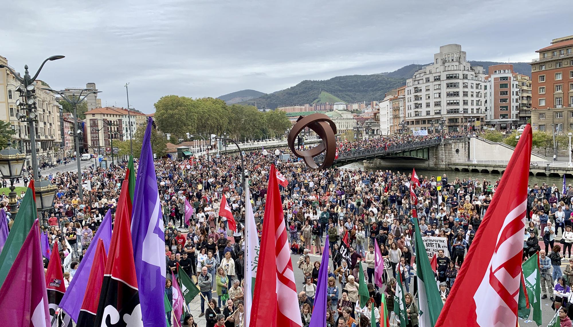 Defensa de los servivios públicos en Bilbao
