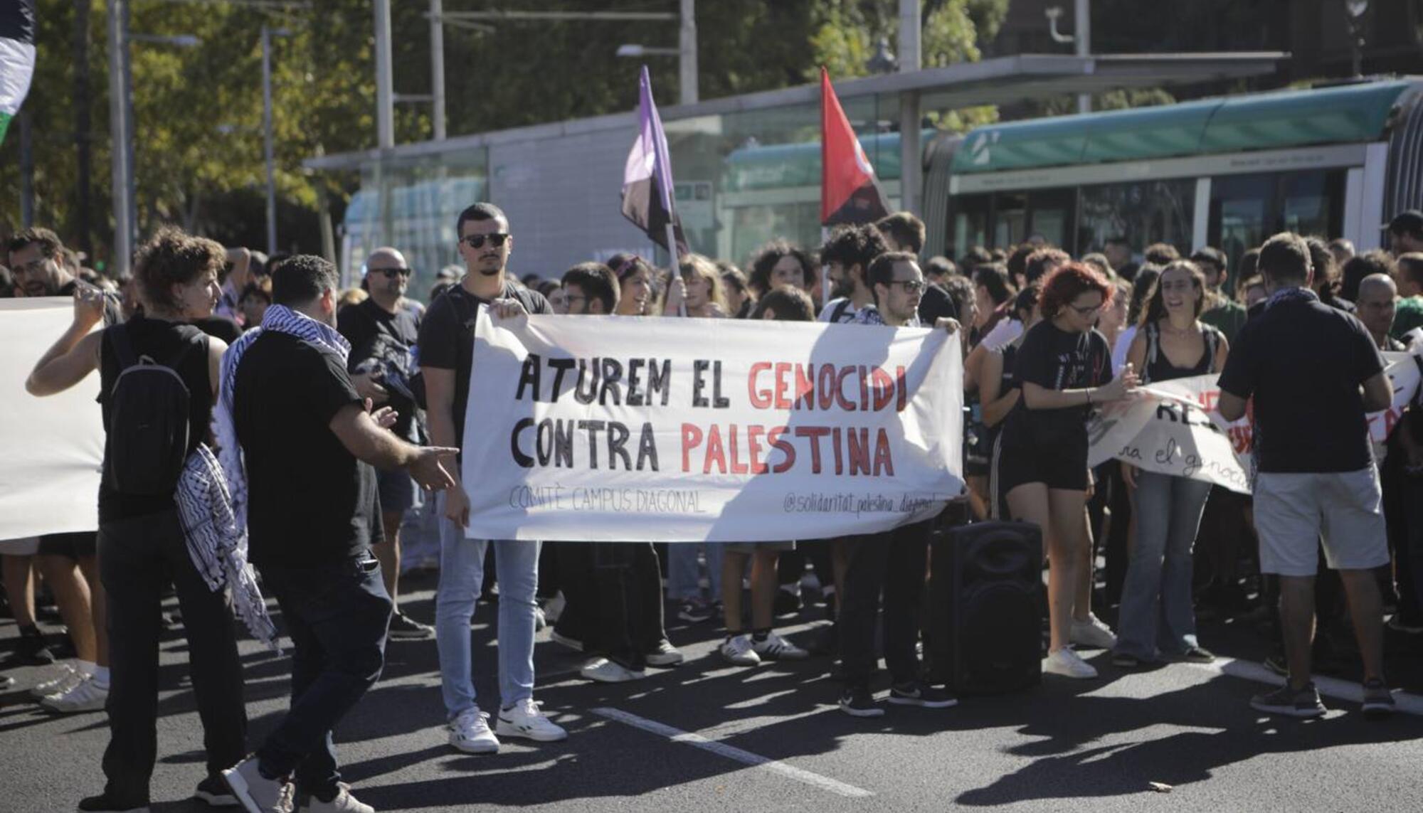 Piquete Barcelona Palestina  - 5