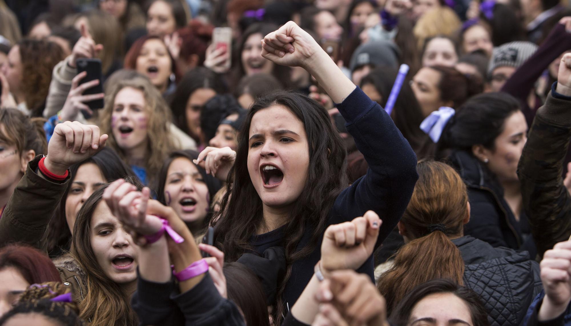 Día internacional de la mujer, 8 de marzo en Madrid. 